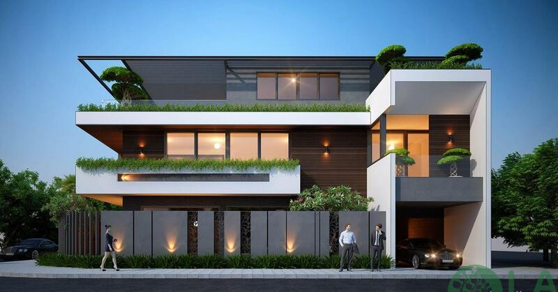 thiết kế hàng rào sân vườn