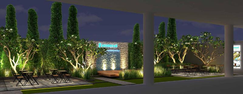 thiết kế cảnh quan nhà mẫu