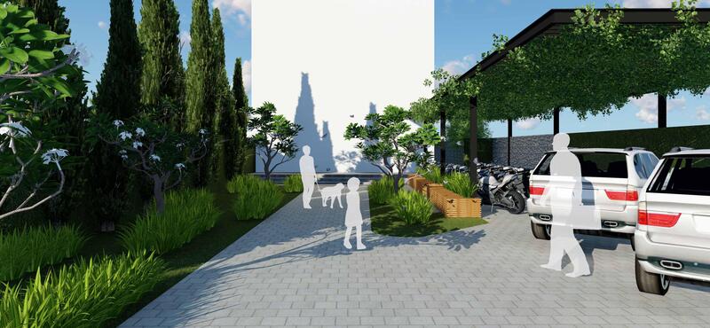 thiết kế cảnh quan nhà mẫu